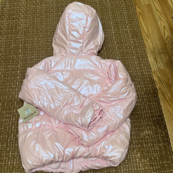 BearPaw Light Pink Kids Puffer Coat - Picture 2 of 6